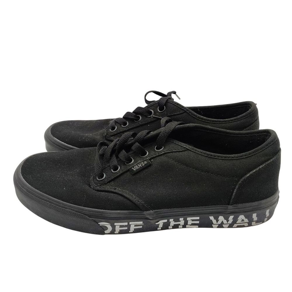 Vans Atwood Old Skool Skateboard Sneakers Men's Black Canvas Lace Up 8.5 OTW